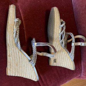 Michael Kors Women's Espadrilles Shoe, 7 1/2 Medium, Color: Grey